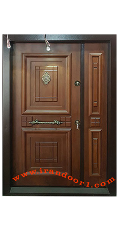 در لابی ضد سرقت مدل آبنوس نیم لنگه بازشو