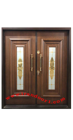 درب لابی ضد سرقت مدل ونی گلس دو لنگه