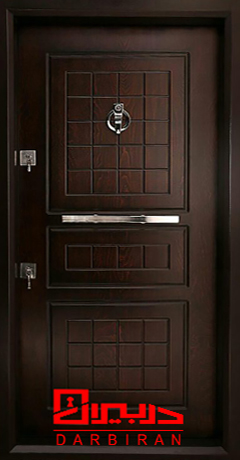 درب ضد سرقت روکش راش ارزان قیمت مدل cnc کف 14