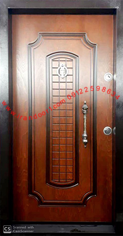 درب ورودی آپارتمان مدل cnc راش