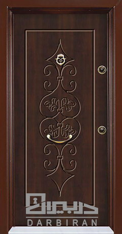 درب ضد سرقت روکش راش ارزان قیمت مدل cnc