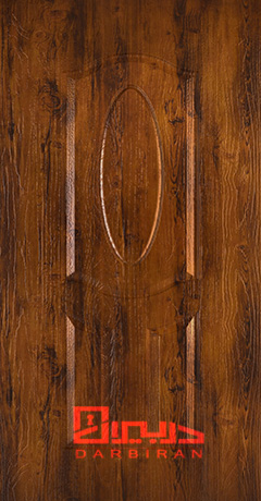 درب داخلی ساختمان ملامینه سه قاب ملچ آنتیک طلایی