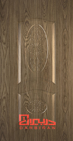 درب داخلی ساختمان ملامینه مینیاتور بلوط تیره