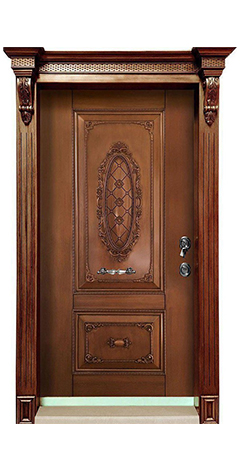 درب مدل دوقاب گل همراه روکوب