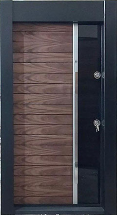 درب ضد سرقت شیشه وراپوت گردویی آمریکایی