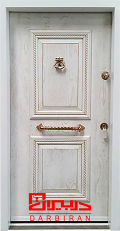 درب دوقاب تسبیحی روکش بلوط