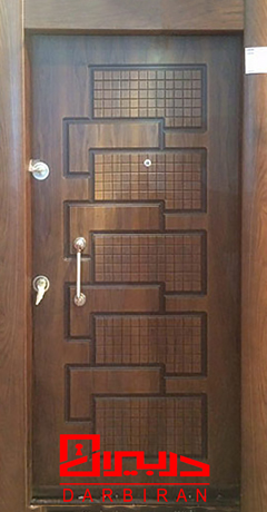 درب ضد سرقت روکش راش ارزان قیمت مدلهای cnc کف14