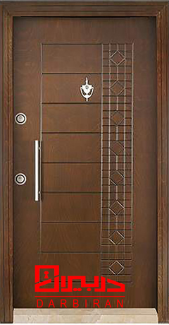 درب ضد سرقت روکش راش ارزان قیمت مدل cnc