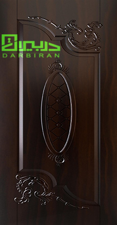 درب داخلی ساختمان ملامینه پردیس گردویی تیره